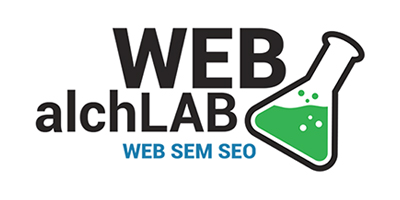 Il logo di Web AlchLab per la pagina interna al portfolio.